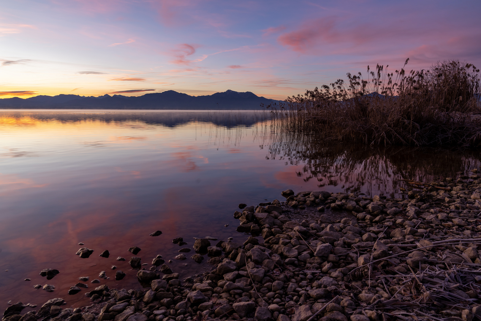 Sonnenaufgang am Chiemsee