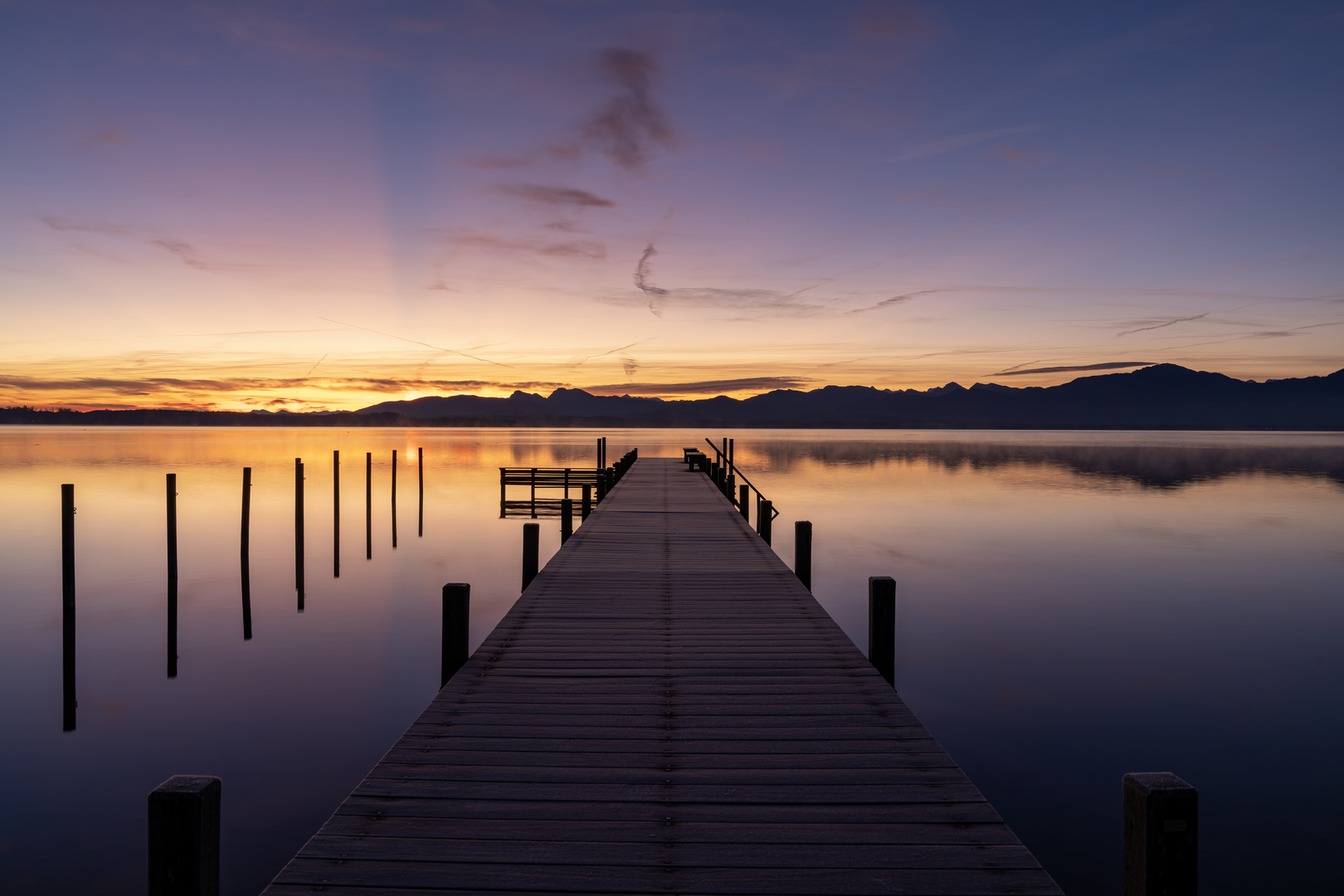 Sonnenaufgang am Chiemsee