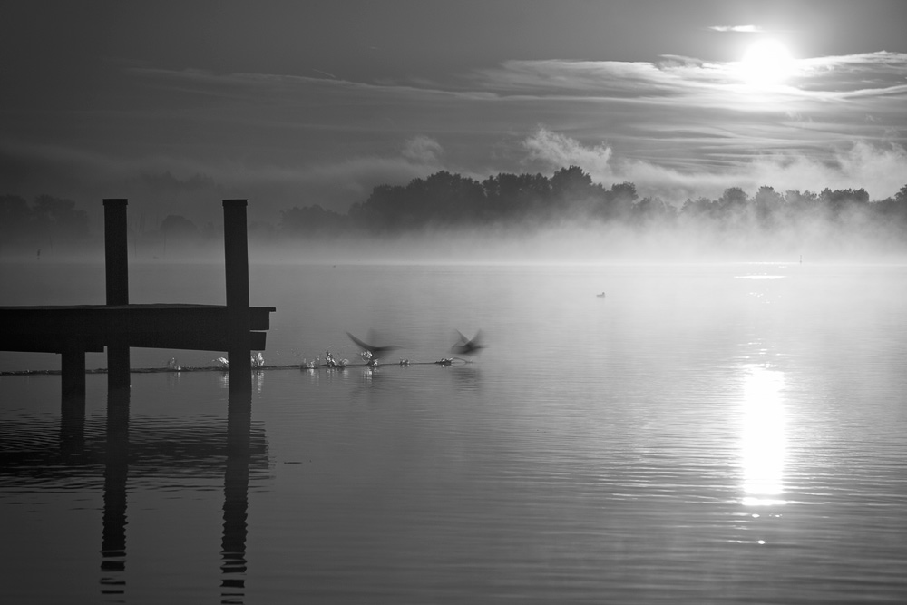 Sonnenaufgang am Chiemsee