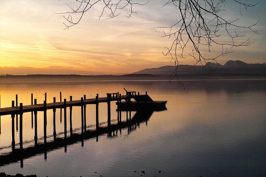 Sonnenaufgang am Chiemsee