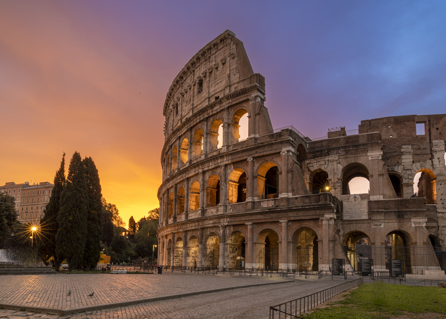 Sonnenaufgang am Colloseum