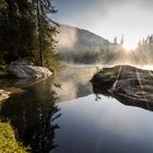 Sonnenaufgang am Crestasee-Flims-Graubünden-Schweiz