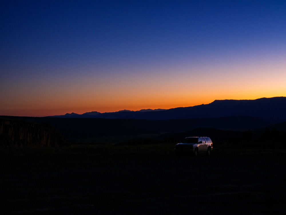 Sonnenaufgang am Dallas Divide