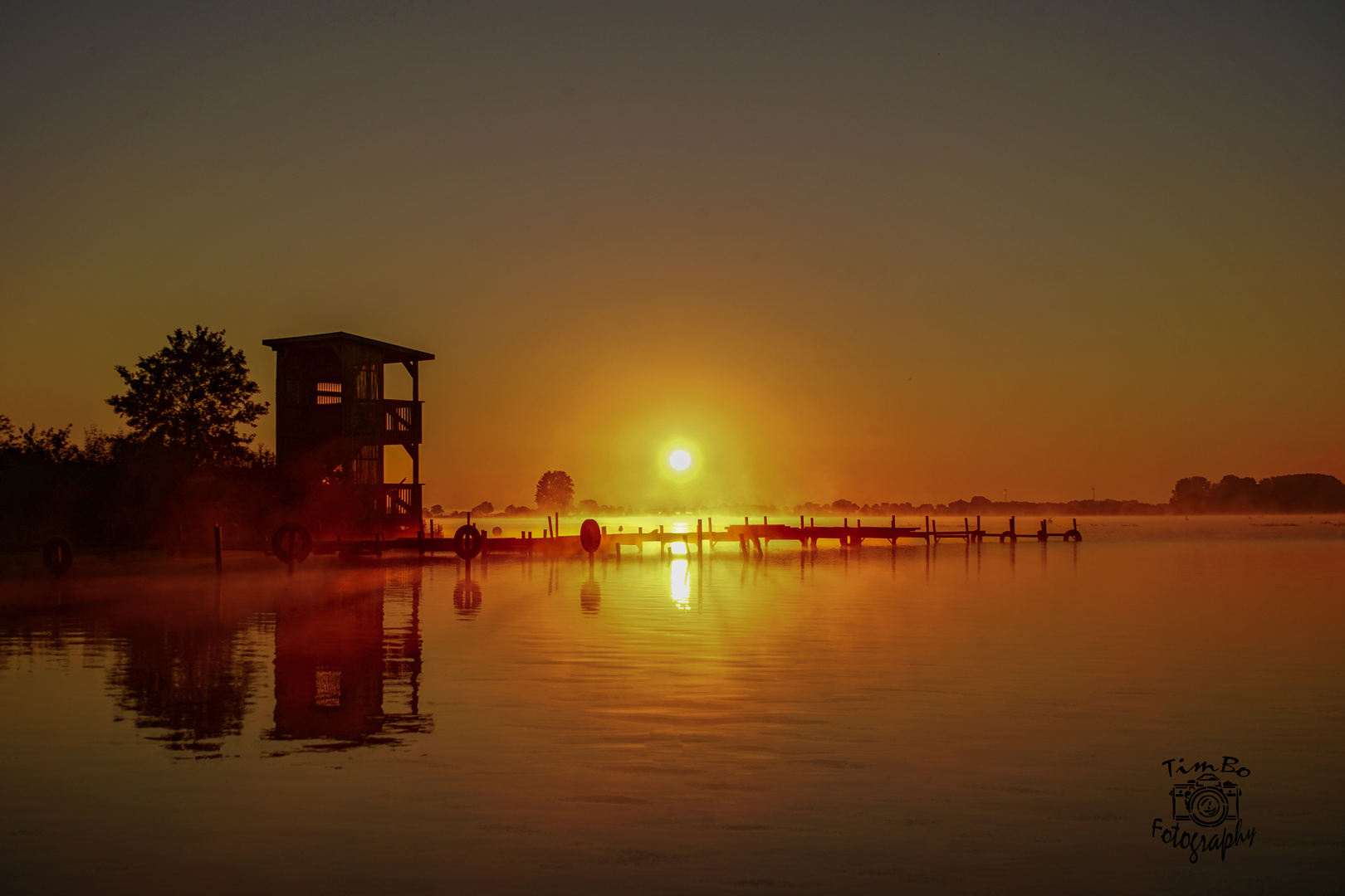 Sonnenaufgang am Dümmer Juli 2020 Olga Hafen