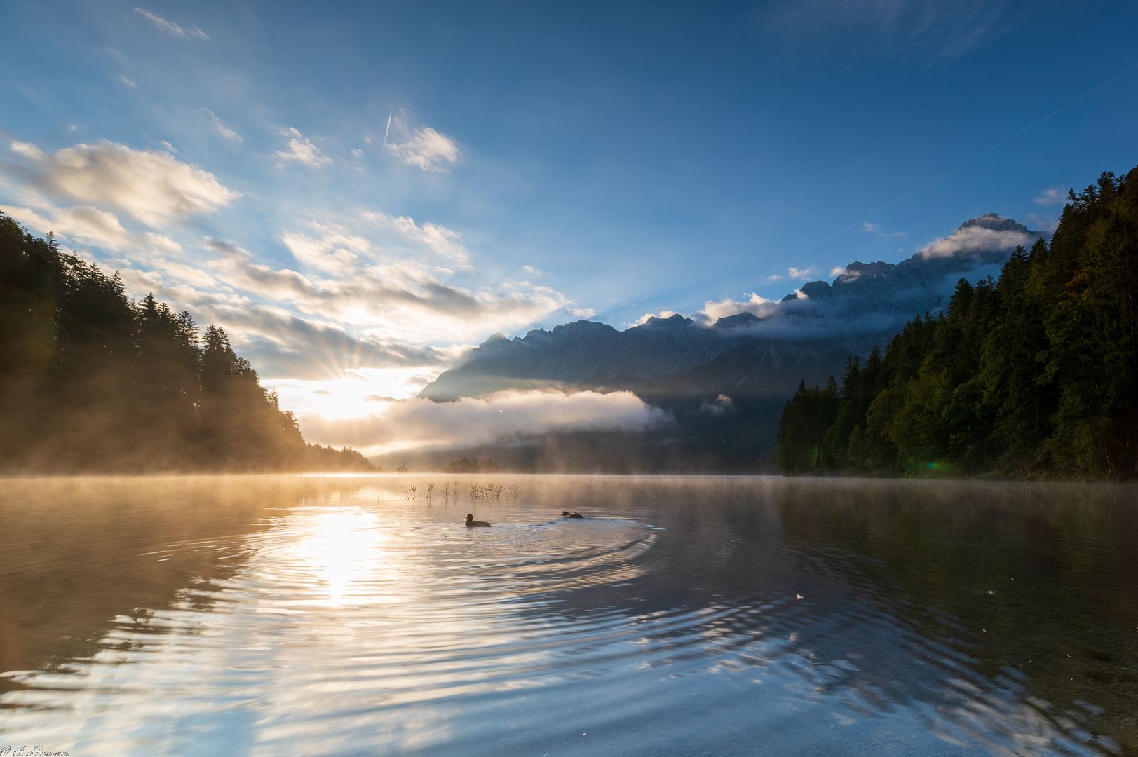 Sonnenaufgang am Eibsee 3