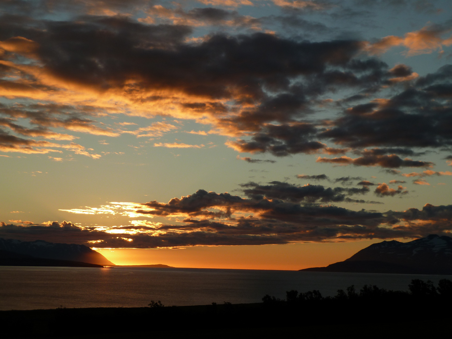 Sonnenaufgang am Eyafjödur