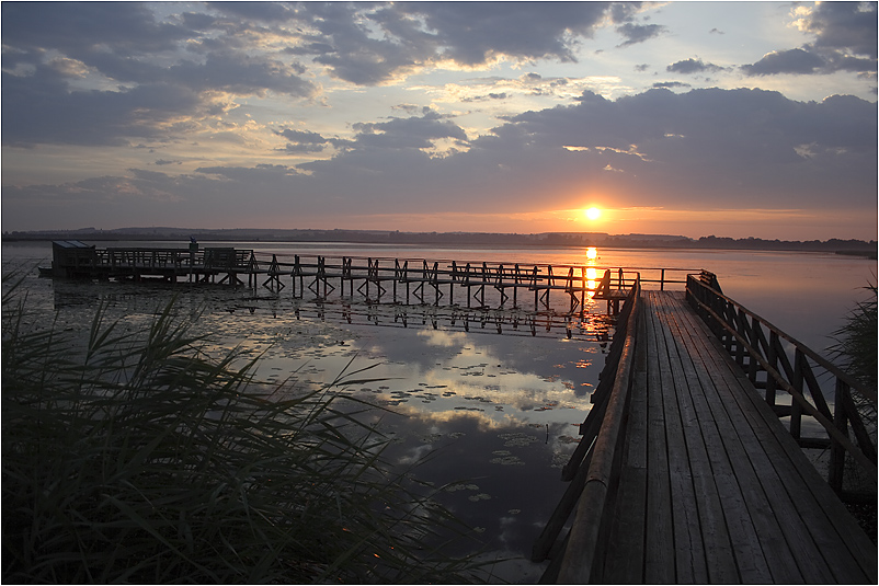 Sonnenaufgang am Federsee