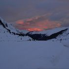 Sonnenaufgang am Flüelapass