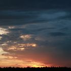 Sonnenaufgang am Flugfeld