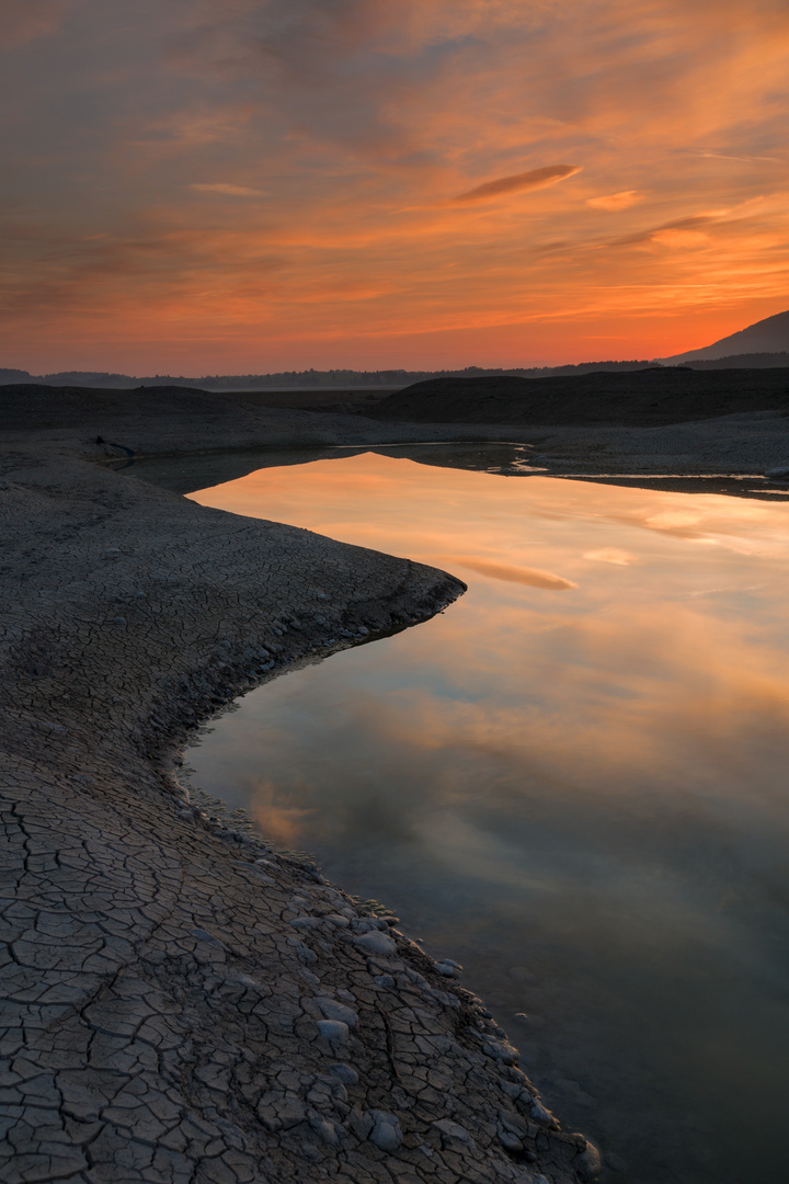 Sonnenaufgang am Forggensee