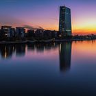 Sonnenaufgang am Frankfurt Osthafen