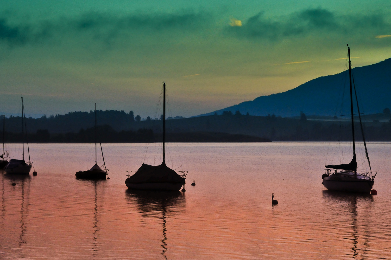 Sonnenaufgang am Froggensee (Allgäu)