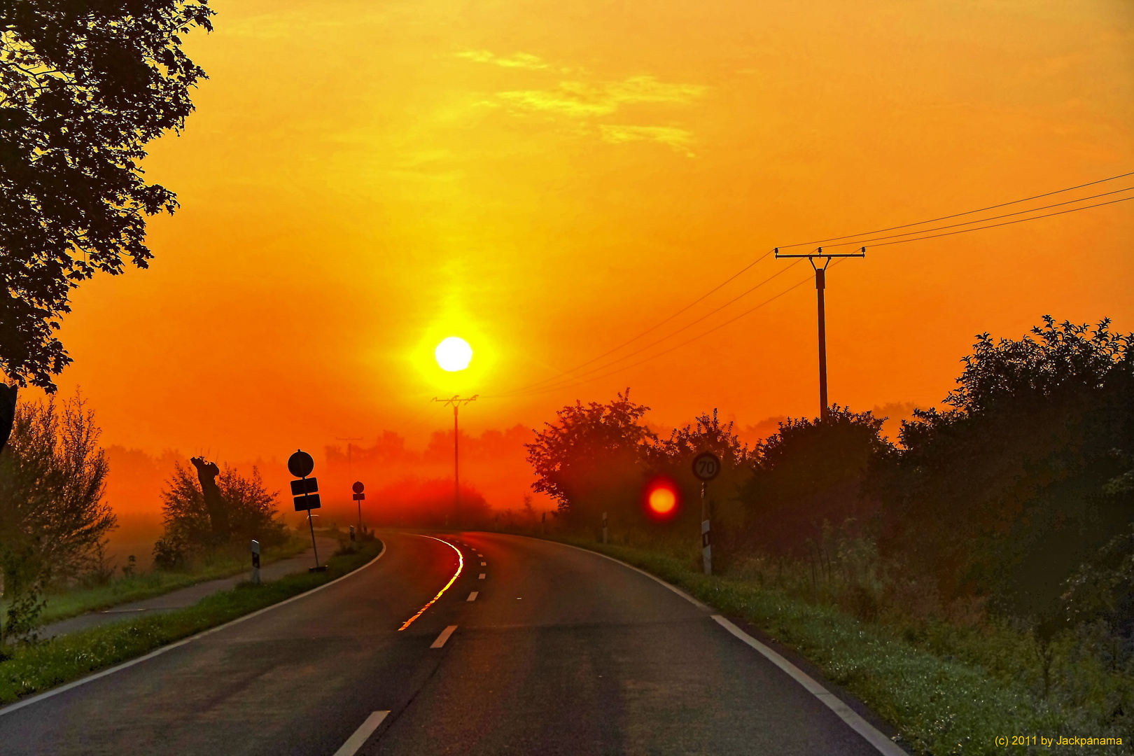 Sonnenaufgang am frühen Morgen