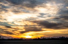 Sonnenaufgang am Frühlingsanfang