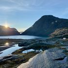 Sonnenaufgang am Fuße des Dalsnibba 