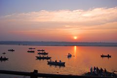 Sonnenaufgang am Ganges (Varanasi)