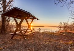 Sonnenaufgang am Geiseltalsee