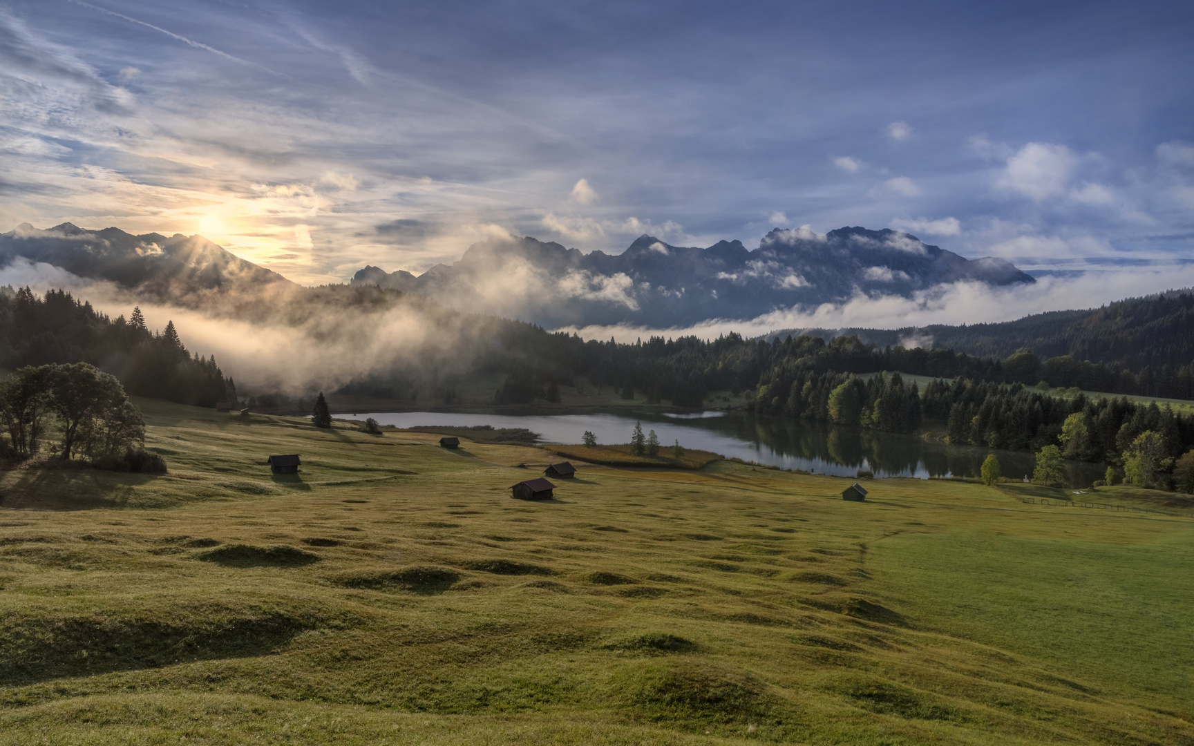 *Sonnenaufgang am Geroldsee*