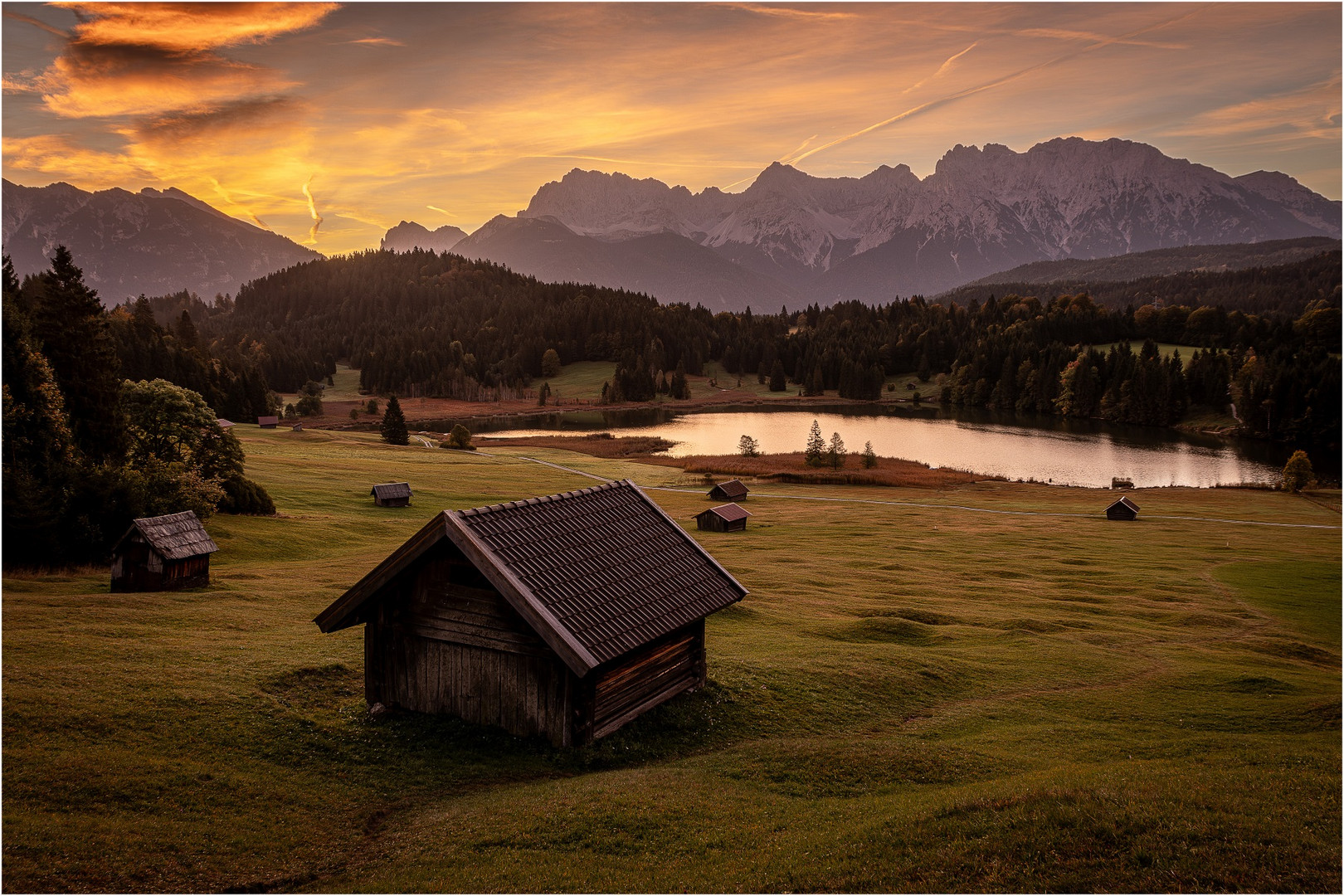 Sonnenaufgang am Geroldsee