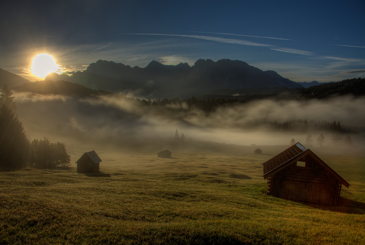 Sonnenaufgang am Geroldsee