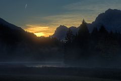 Sonnenaufgang am Geroldsee