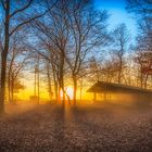 Sonnenaufgang am Gipfelkreuz