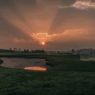 Sonnenaufgang am Golfplatz Praforst