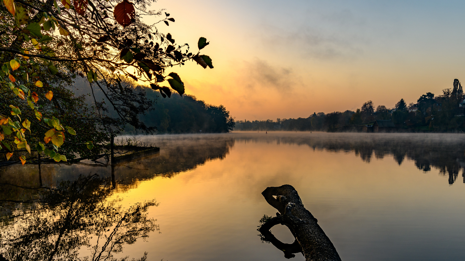 Sonnenaufgang am Griebnitzsee - Berlin-/Brandenburg