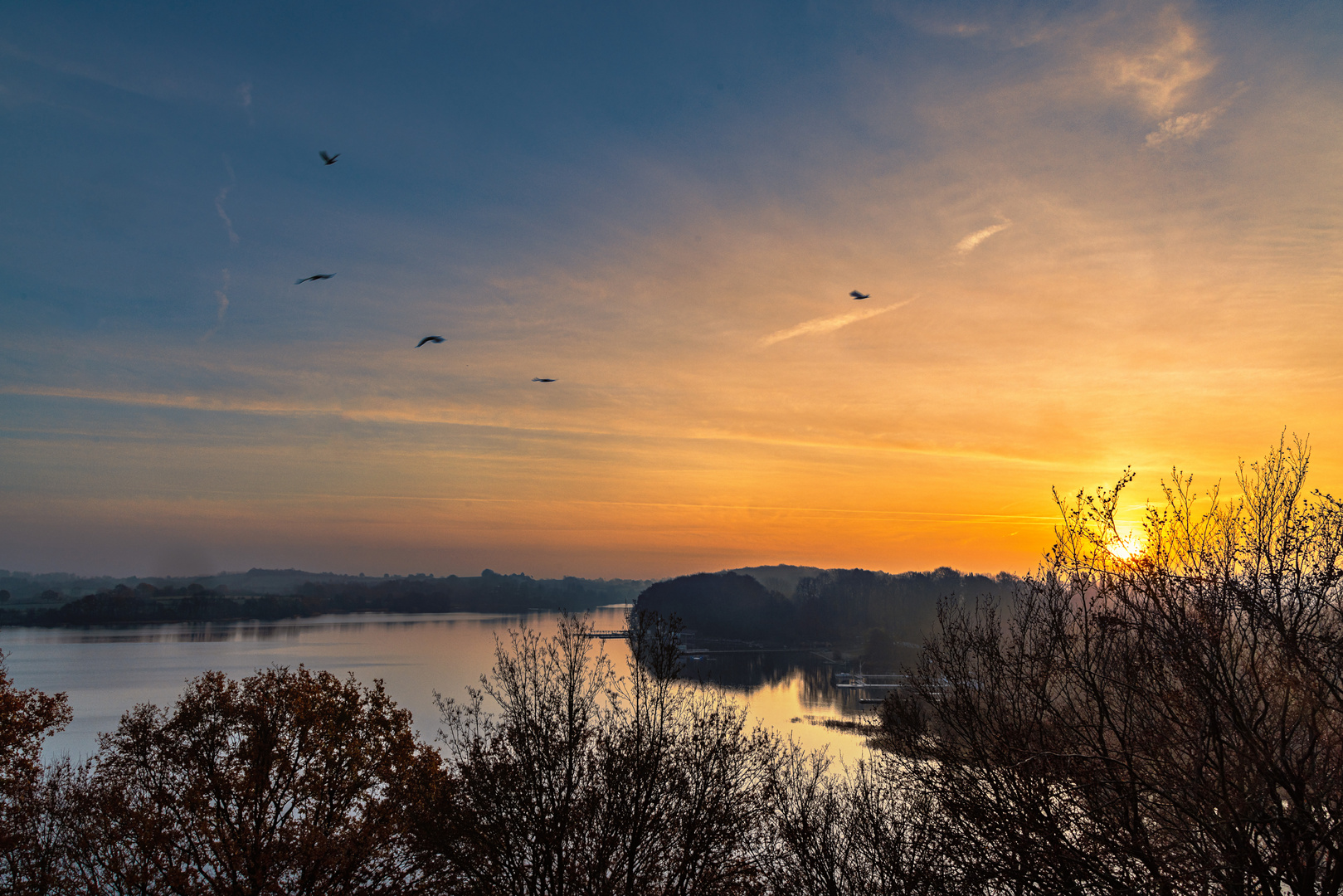 Sonnenaufgang am großen Segeberger See