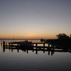 Sonnenaufgang am Hafen von Vitte (Hiddensee)