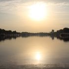 Sonnenaufgang am Hafen Wiesbaden / Schierstein