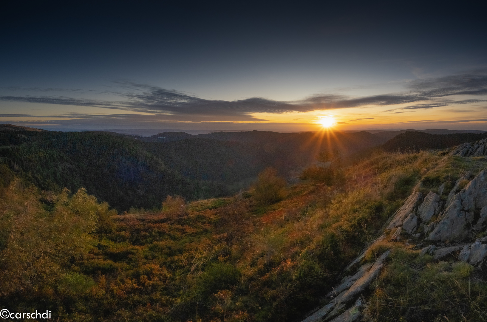 Sonnenaufgang am Herzogenhorn, Südschwarzwald