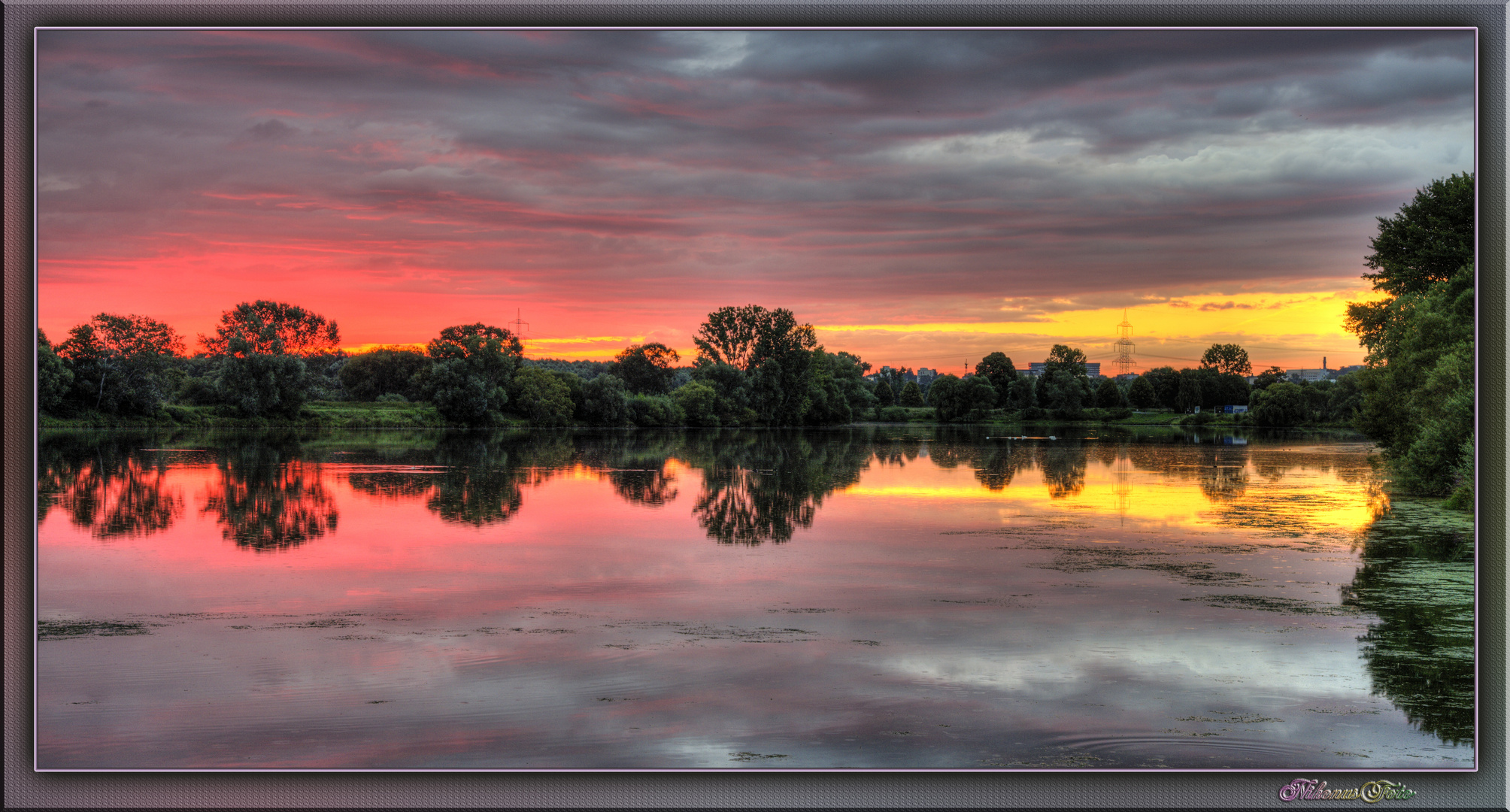 Sonnenaufgang am Heuchelheimer See