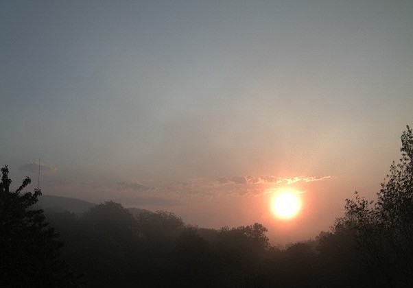 Sonnenaufgang "am Himmel"