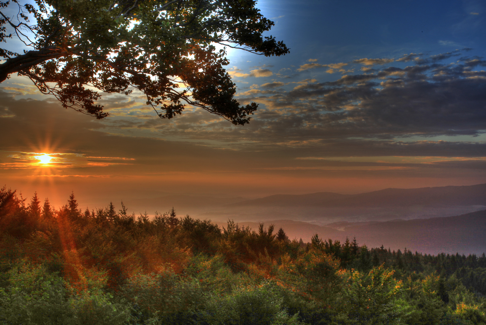 Sonnenaufgang am Hirschenstein