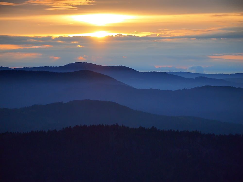 Sonnenaufgang am Hochblauen Südschwarzwald