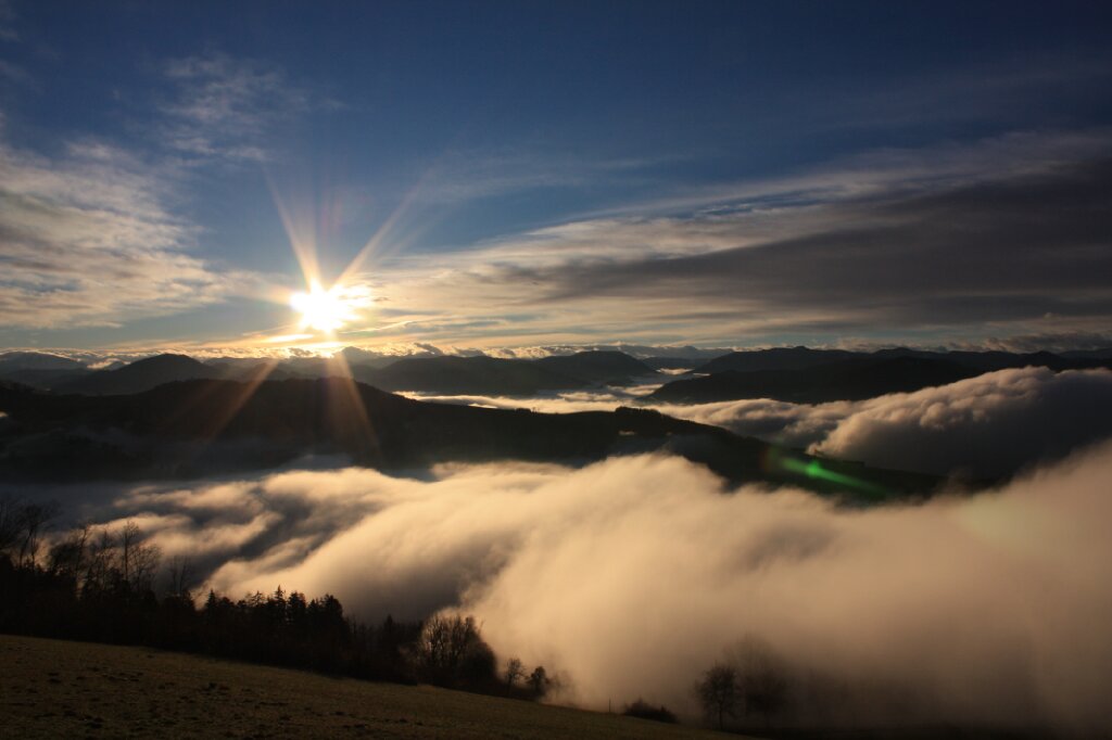 Sonnenaufgang am Hochkogelberg