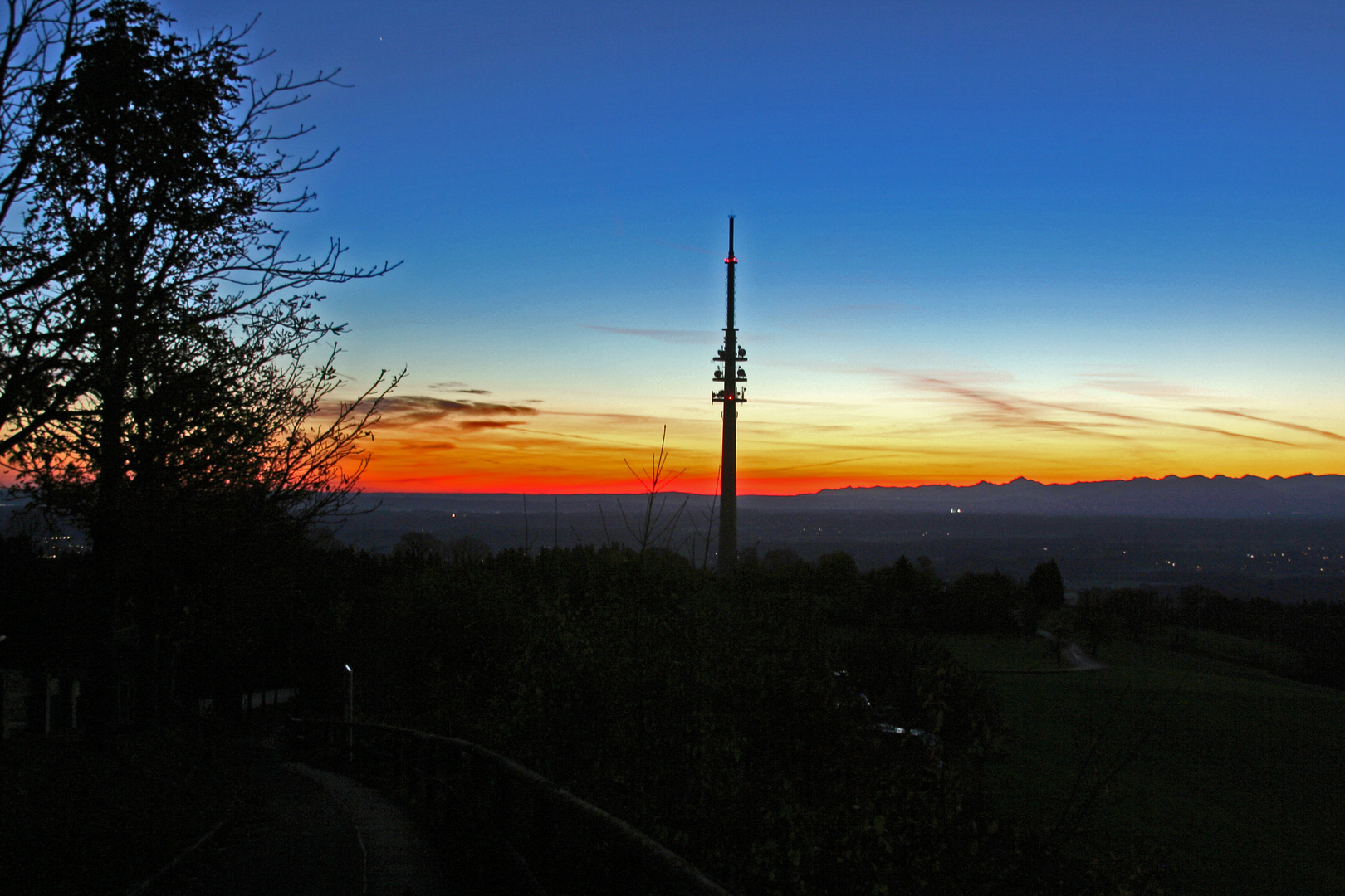 Sonnenaufgang am Hohenpeißenberg