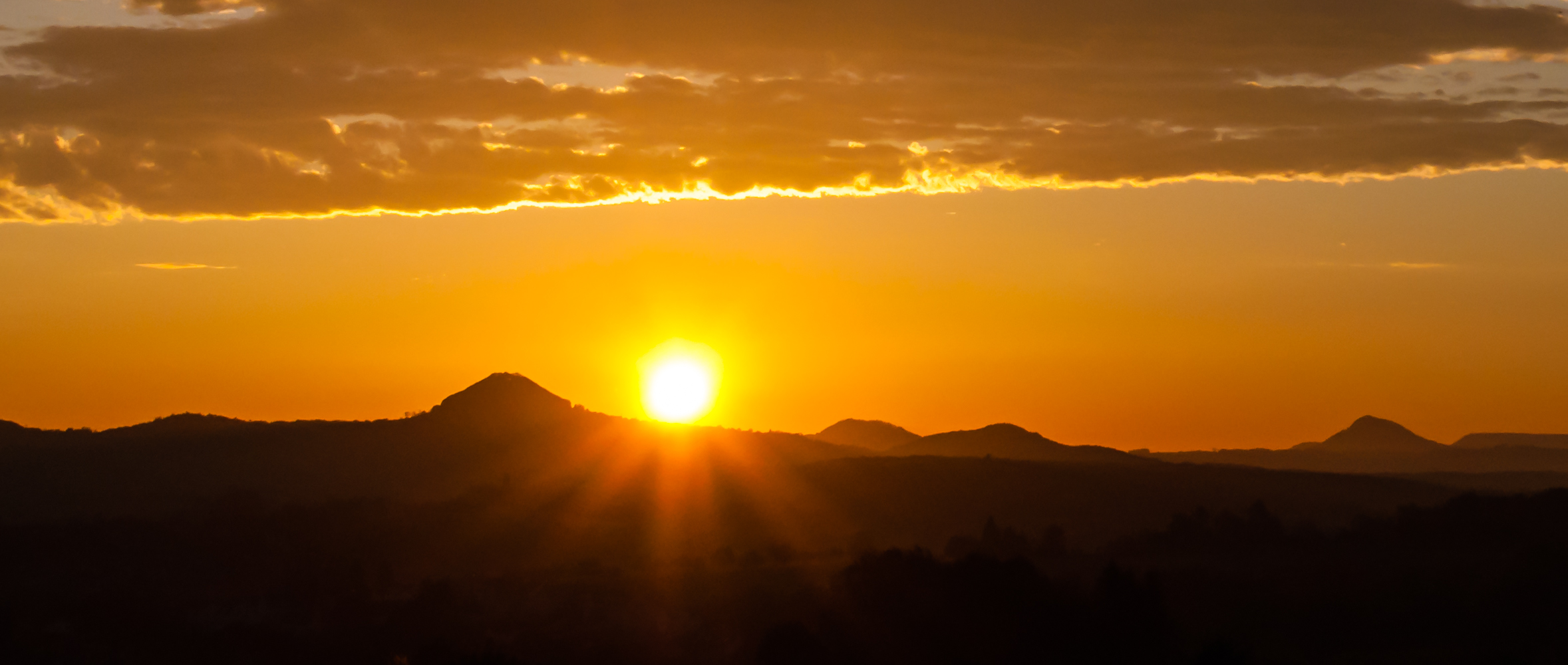 Sonnenaufgang am Hohenstaufen