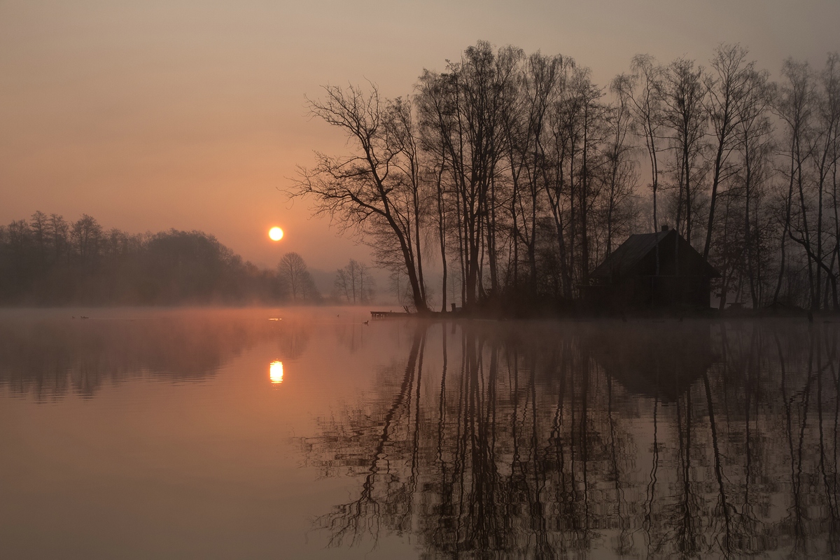 Sonnenaufgang am Hücker Moor