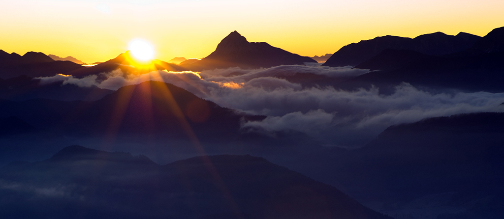 Sonnenaufgang am Jochberg