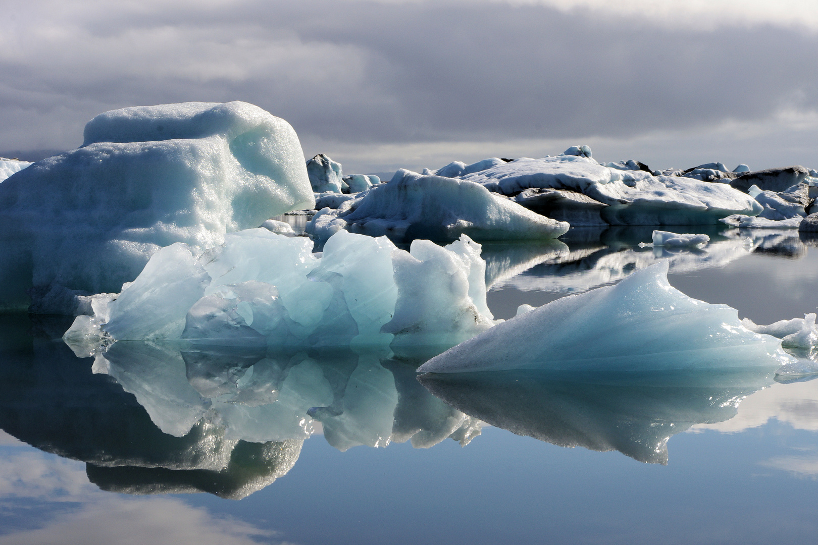 Sonnenaufgang am Jökulsárlón