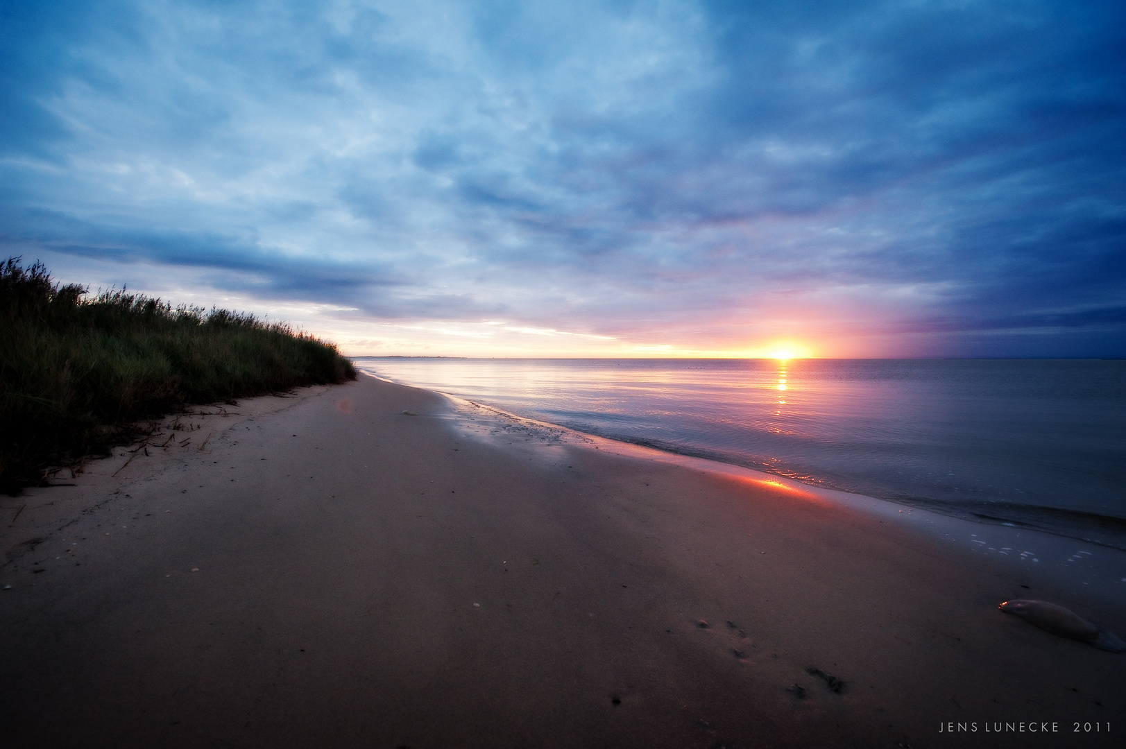 Sonnenaufgang am Kampener Watt