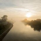 Sonnenaufgang am Kanal