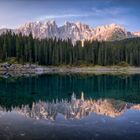 Sonnenaufgang am Karersee