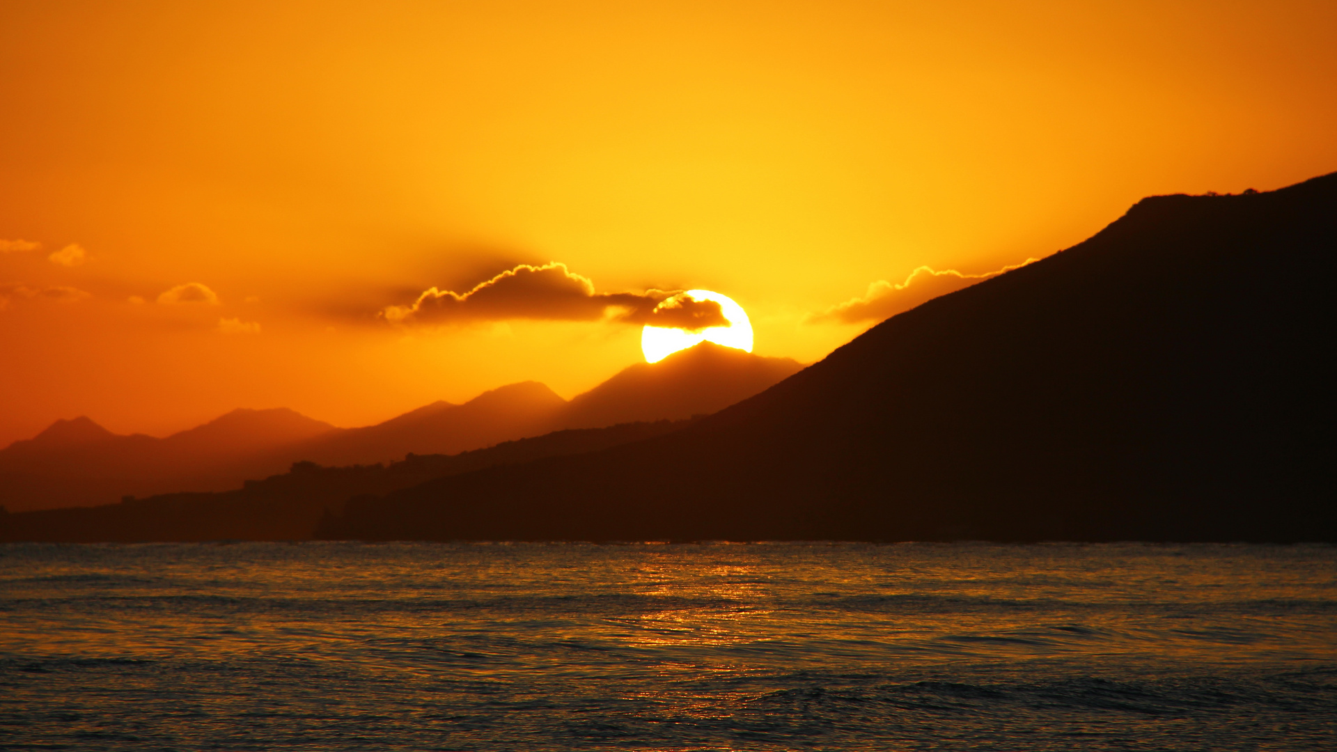 Sonnenaufgang am Kavros Beach, Kreta...