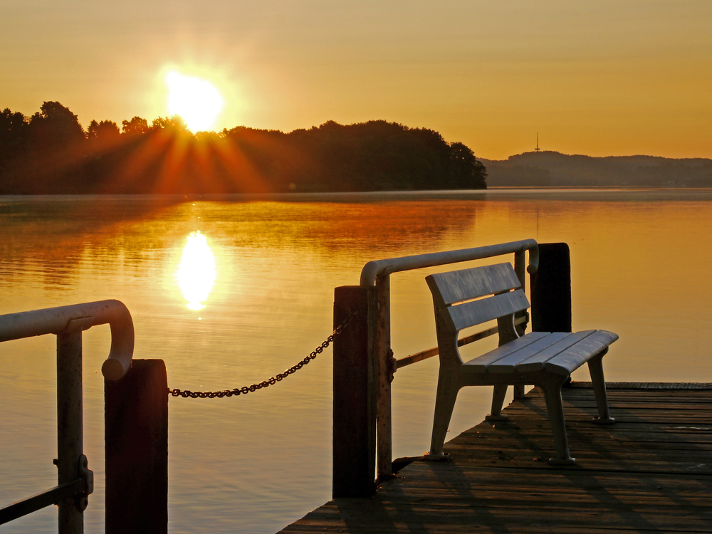 Sonnenaufgang am Kellersee, Bad Malente