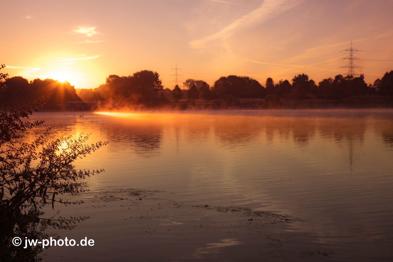 Sonnenaufgang am Kemnader See