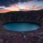 Sonnenaufgang am Kerid Crater