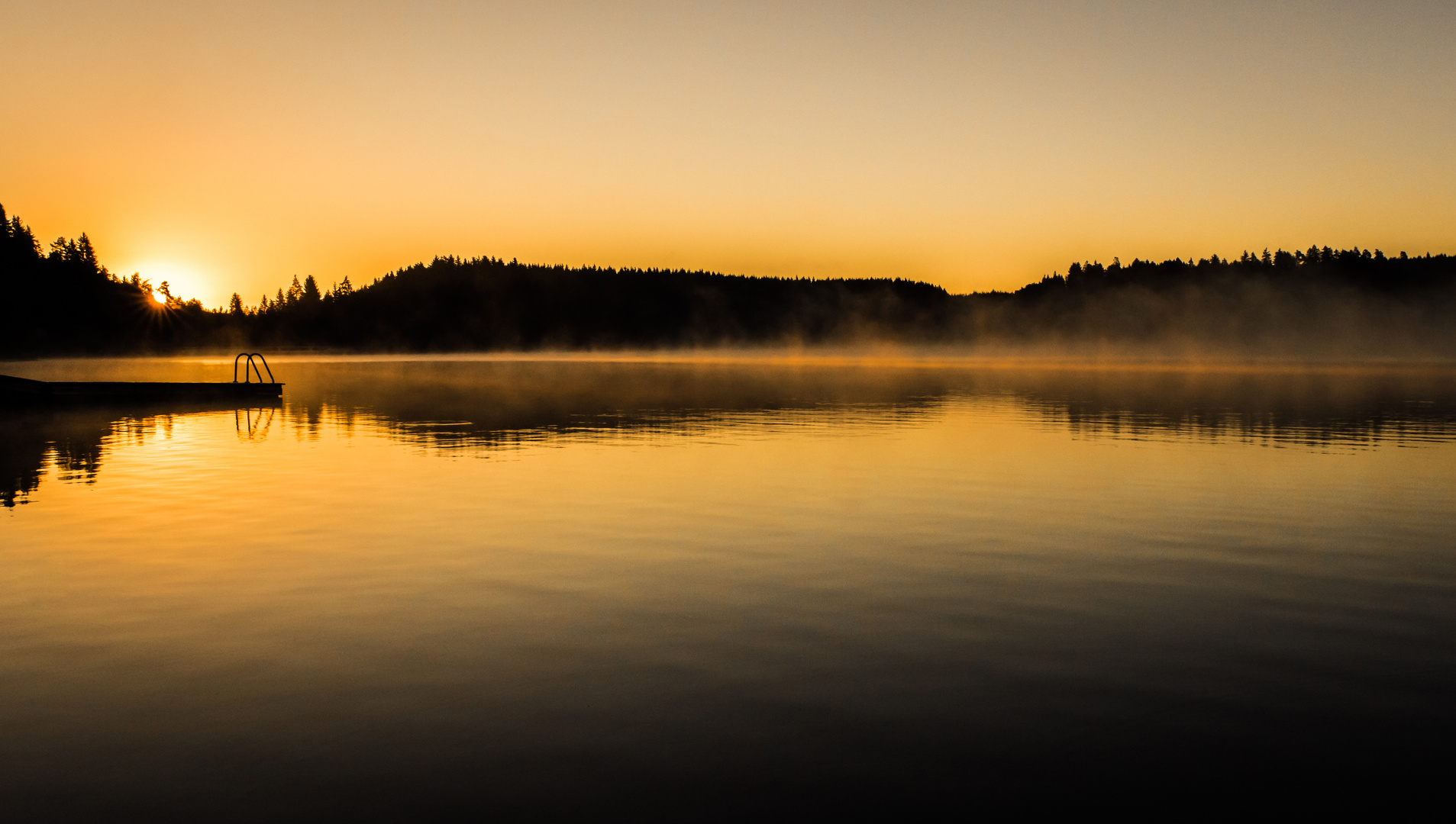 Sonnenaufgang am KirnbergSee